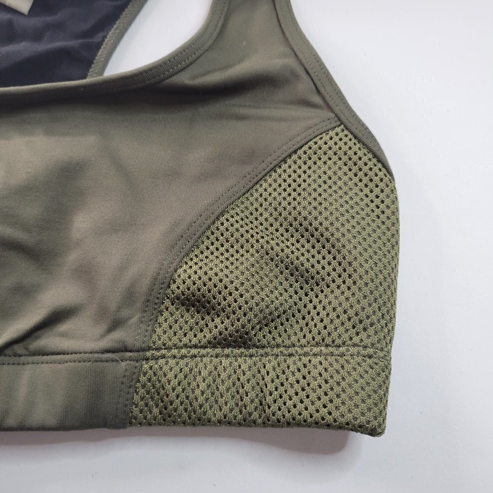 Koral Colorblock Scoop Neck Cut Out Mesh Versatility Racerback Sports Bra Small - Picture 4 of 15